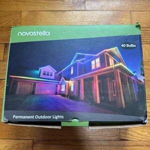 Novostella Permanent Outdoor Lights, Smart Rainbow RGB Light, 40 Bulbs/50 Feet